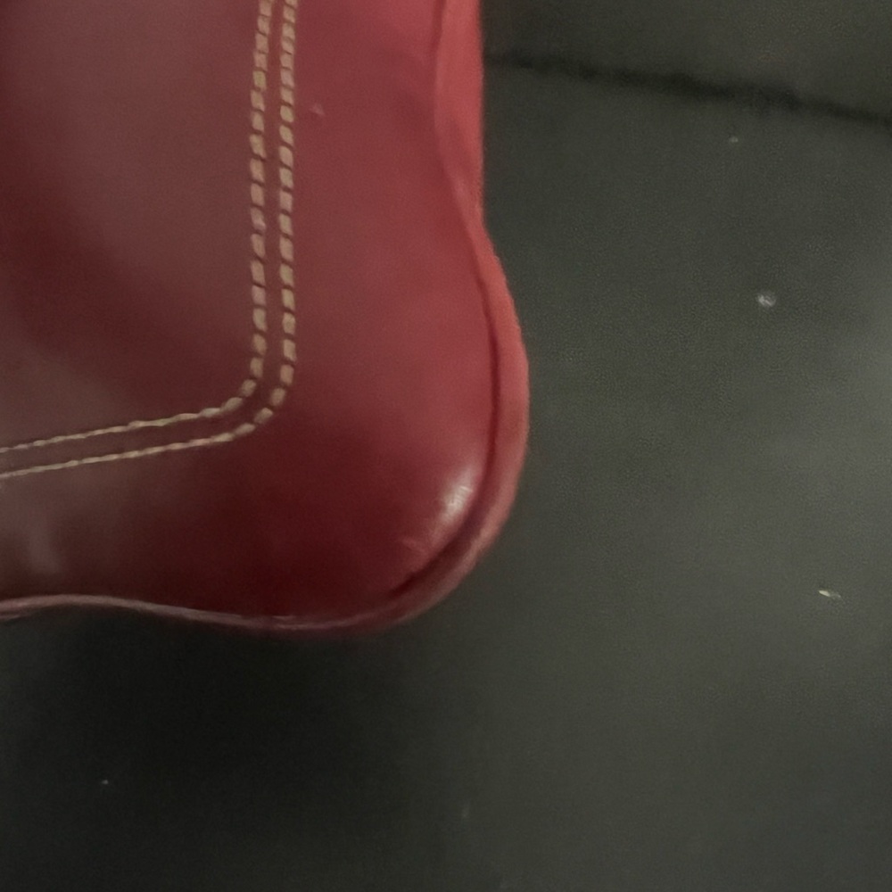 Coach Hampton Red Leather Swing Crossbody Bag - Picture 11 of 14